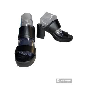 SM New York Chunky Platform Heels Y2K Inspired Style Vegan Leather Size 8.5